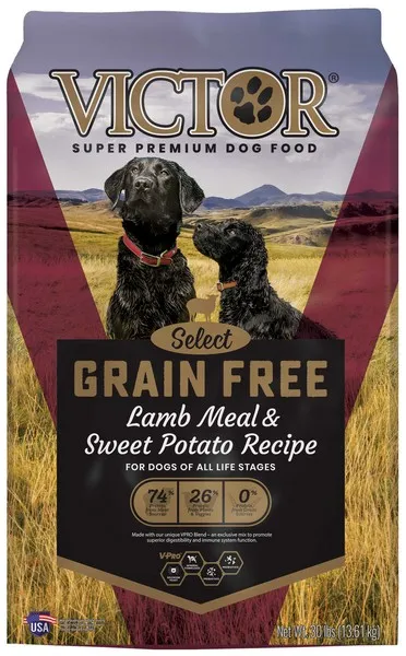 30 Lb Victor Grain Free Lamb & Sw Potato - Food